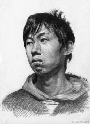 #畫室優秀作品投稿#男青年素描頭像作品及步驟圖。清晰的表現了每一步的節奏關系,最后成品出來看著下巴上的小肉團也是醉了!(更多該畫室作品可關注 @北京深藍畫室 )