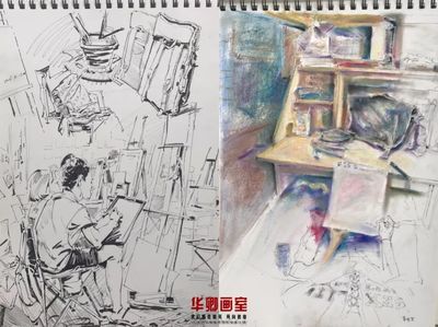 北京華卿畫室--美術(shù)生的筆記本該是什么樣子?