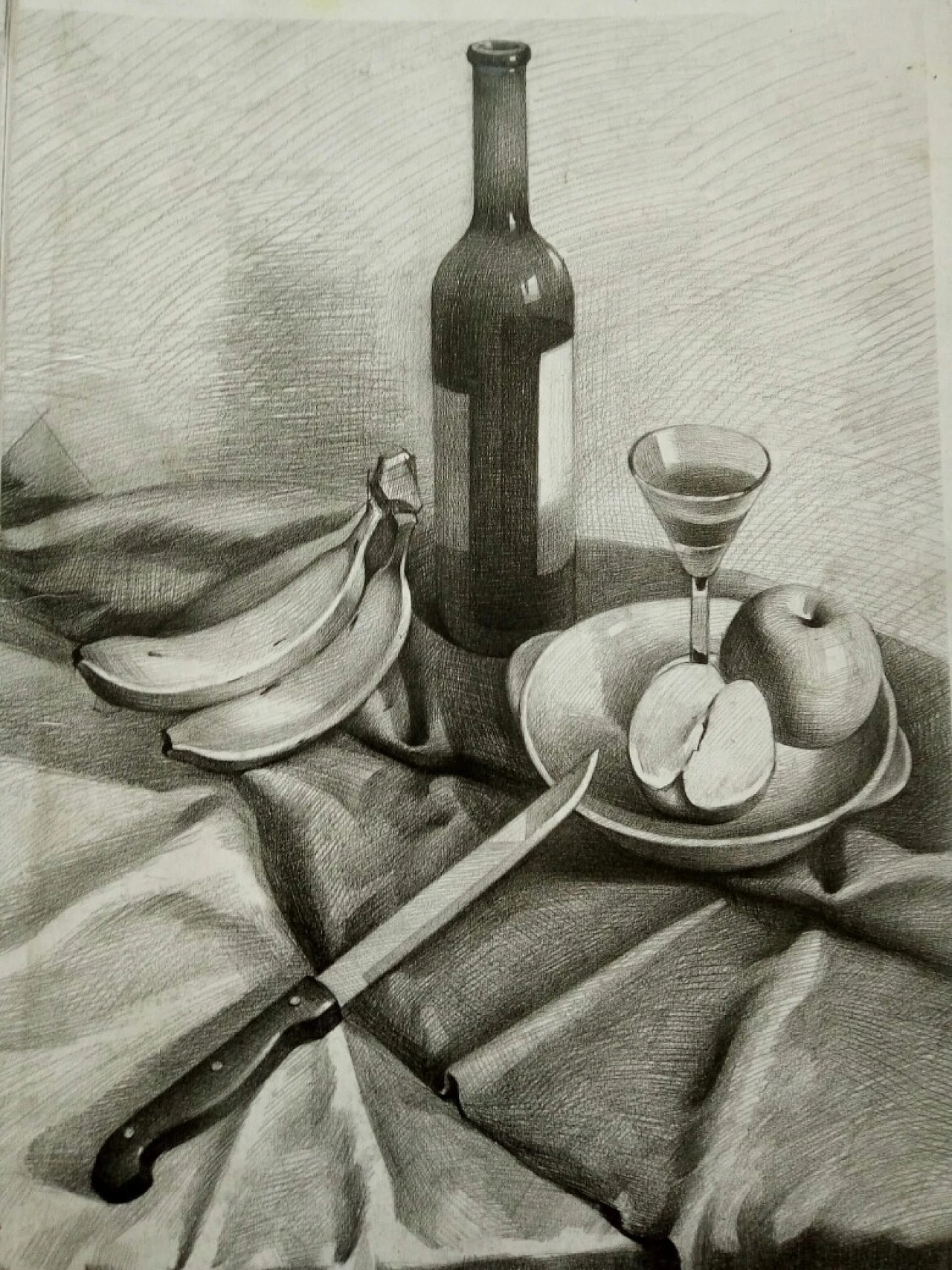 分享素描靜物作品#北京成人畫室梵高之路