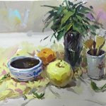 2017年北京市色彩聯(lián)考考題,還有萬然老師的. 來自北京成功軌跡畫室 - 微博