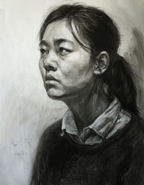 北京金辰畫室優秀投稿作品43(素描人物肖像)