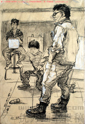 北京藝行畫室-美術高考-人物速寫-投稿作品2013043007